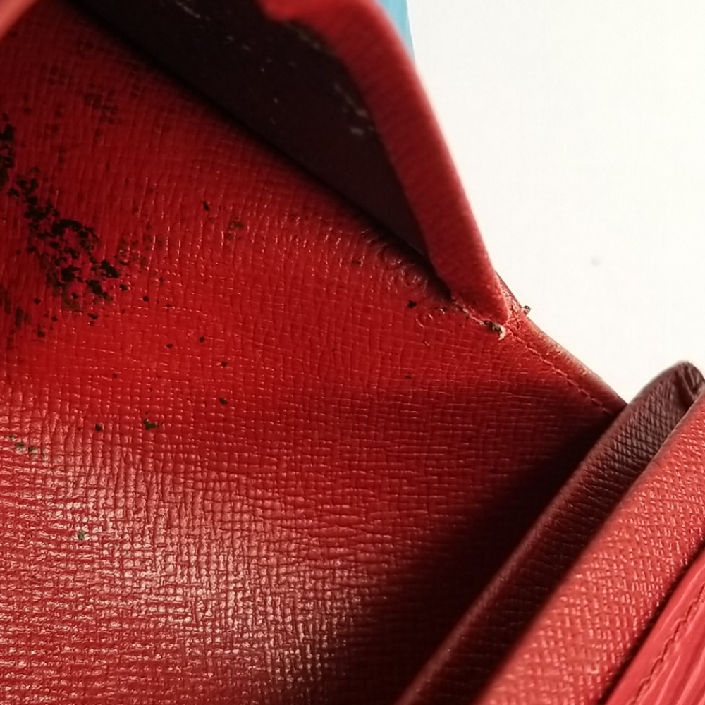 Louis Vuitton Red Epi Porte Monnaie Tresor Wallet - Picture 10 of 16
